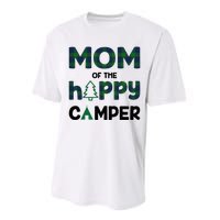 Mom of Happy Camper 1st Birthday Mom Performance Sprint T-Shirt