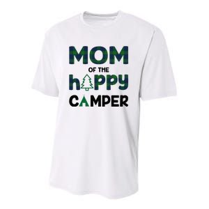 Mom of Happy Camper 1st Birthday Mom Youth Performance Sprint T-Shirt