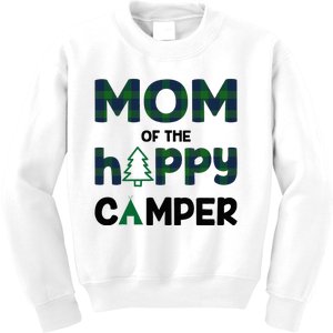 Mom of Happy Camper 1st Birthday Mom Kids Sweatshirt