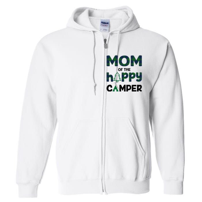 Mom of Happy Camper 1st Birthday Mom Full Zip Hoodie