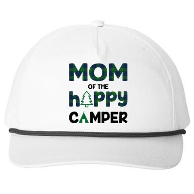 Mom of Happy Camper 1st Birthday Mom Snapback Five-Panel Rope Hat