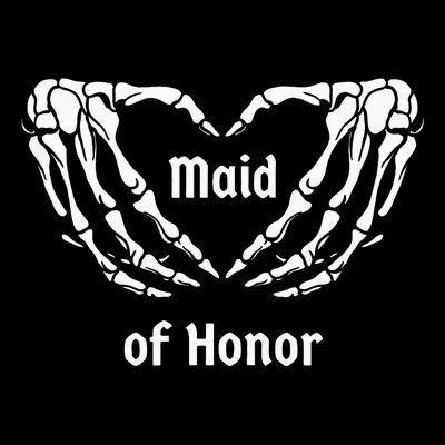 Maid Of Honor Halloween Bachelorette Party Engagement  T-Shirt