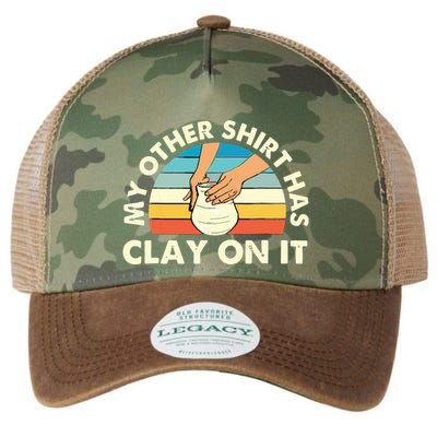 My Other Has Clay On It Pottery Potter Ceramicist Legacy Tie Dye Trucker Hat