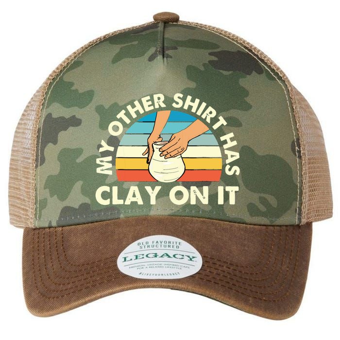 My Other Has Clay On It Pottery Potter Ceramicist Legacy Tie Dye Trucker Hat