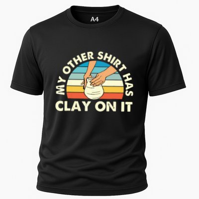 My Other Has Clay On It Pottery Potter Ceramicist Performance Shirt
