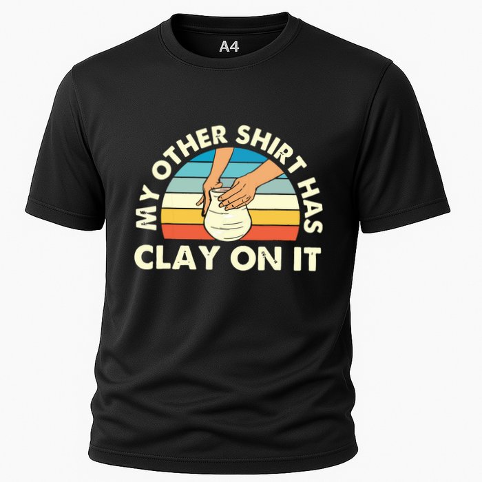My Other Has Clay On It Pottery Potter Ceramicist Performance Shirt