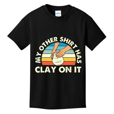 My Other Has Clay On It Pottery Potter Ceramicist Kids T-Shirt