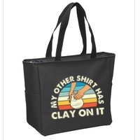 My Other Has Clay On It Pottery Potter Ceramicist Zip Tote Bag