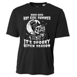 Move Over Hot Girl Summer Its Spooky Bitch Season Halloween Gift Cooling Performance Crew T-Shirt