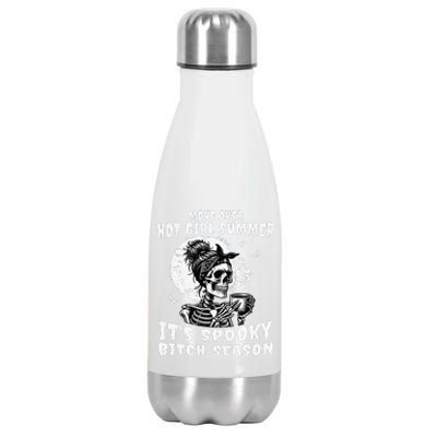 Move Over Hot Girl Summer Its Spooky Bitch Season Halloween Gift Stainless Steel Insulated Water Bottle