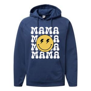 Mama One Happy Dude Birthday Theme Family Matching Performance Fleece Hoodie