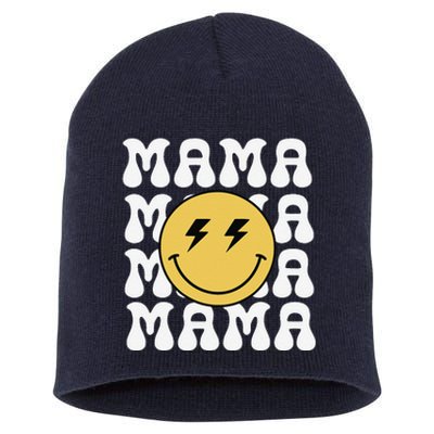 Mama One Happy Dude Birthday Theme Family Matching Short Acrylic Beanie