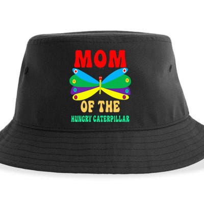 Mom Of Hungry Caterpillar Funny Cute Caterpillar Birthday Sustainable Bucket Hat