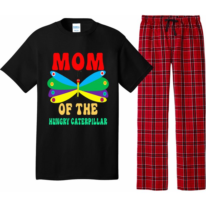 Mom Of Hungry Caterpillar Funny Cute Caterpillar Birthday Pajama Set