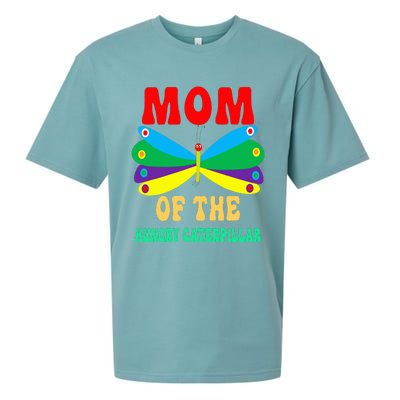 Mom Of Hungry Caterpillar Funny Cute Caterpillar Birthday Sueded Cloud Jersey T-Shirt