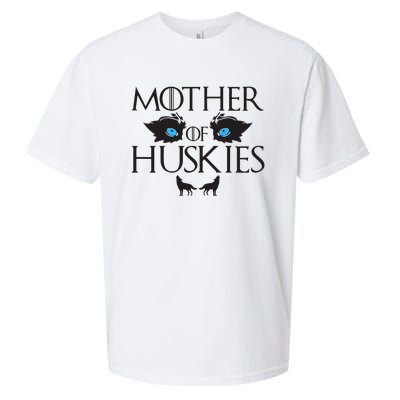 Mother of Huskies Siberian Husky Mom Sueded Cloud Jersey T-Shirt