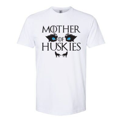 Mother of Huskies Siberian Husky Mom Softstyle CVC T-Shirt