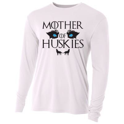 Mother of Huskies Siberian Husky Mom Cooling Performance Long Sleeve Crew