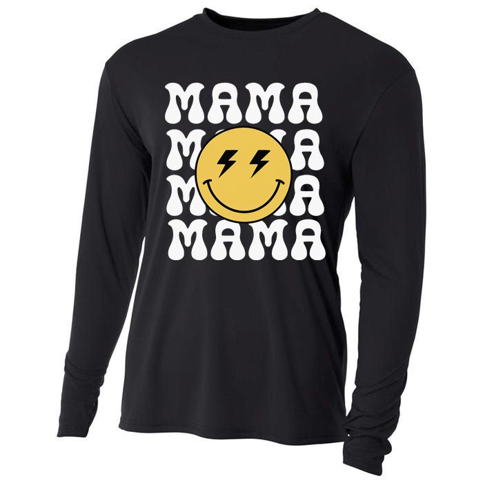 Mama One Happy Dude Birthday Theme Family Matching Cooling Performance Long Sleeve Crew