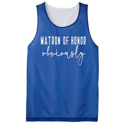 Matron Of Honor Obviously Bachelorette Bride Proposal Cute Gift Mesh Reversible Basketball Jersey Tank