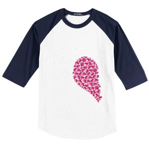 My Other Half Gift Pink Roses Half Heart Valentines Couples Meaningful Gift Baseball Sleeve Shirt