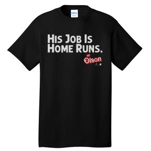 Matt Olson His Job Is Home Runs Tall T-Shirt