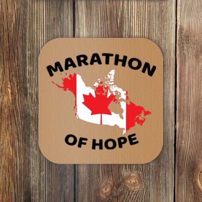 Marathon Of Hope Canada Flag Canadian Maple Leaf Coaster