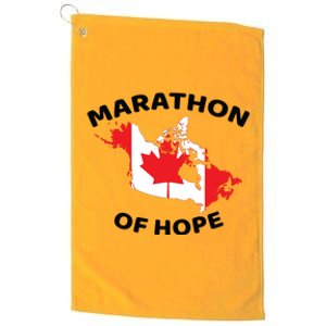 Marathon Of Hope Canada Flag Canadian Maple Leaf Platinum Collection Golf Towel