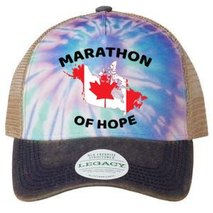 Marathon Of Hope Canada Flag Canadian Maple Leaf Legacy Tie Dye Trucker Hat