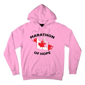 Marathon Of Hope Canada Flag Canadian Maple Leaf Hoodie