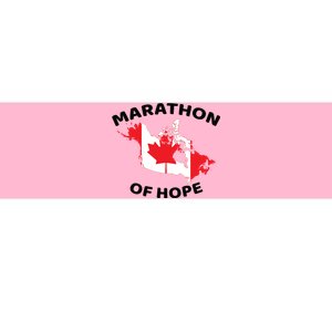 Marathon Of Hope Canada Flag Canadian Maple Leaf Bumper Sticker