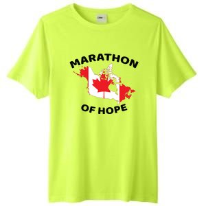 Marathon Of Hope Canada Flag Canadian Maple Leaf Tall Fusion ChromaSoft Performance T-Shirt