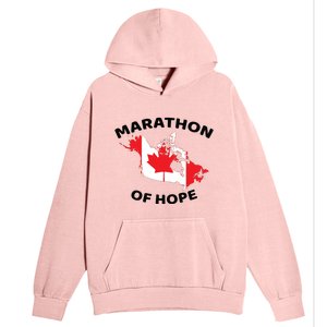 Marathon Of Hope Canada Flag Canadian Maple Leaf Urban Pullover Hoodie