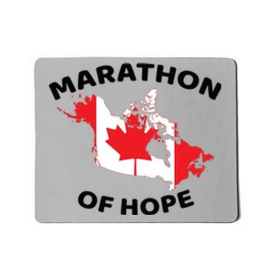 Marathon Of Hope Canada Flag Canadian Maple Leaf Mousepad