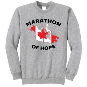 Marathon Of Hope Canada Flag Canadian Maple Leaf Sweatshirt