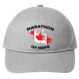 Marathon Of Hope Canada Flag Canadian Maple Leaf 7-Panel Snapback Hat