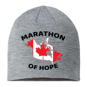 Marathon Of Hope Canada Flag Canadian Maple Leaf Sustainable Beanie