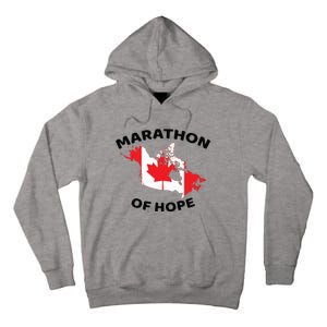 Marathon Of Hope Canada Flag Canadian Maple Leaf Tall Hoodie