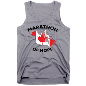 Marathon Of Hope Canada Flag Canadian Maple Leaf Tank Top