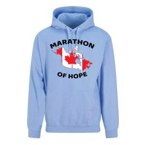 Marathon Of Hope Canada Flag Canadian Maple Leaf Unisex Surf Hoodie