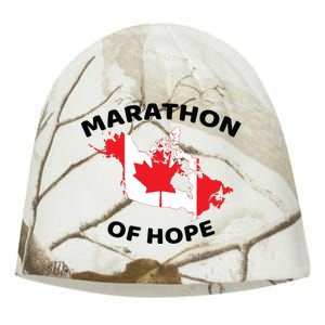 Marathon Of Hope Canada Flag Canadian Maple Leaf Kati - Camo Knit Beanie