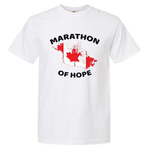 Marathon Of Hope Canada Flag Canadian Maple Leaf Garment-Dyed Heavyweight T-Shirt