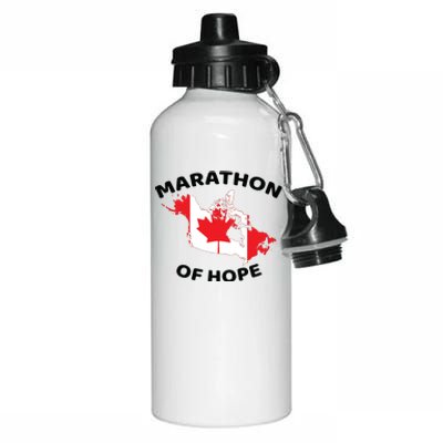 Marathon Of Hope Canada Flag Canadian Maple Leaf Aluminum Water Bottle