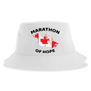 Marathon Of Hope Canada Flag Canadian Maple Leaf Sustainable Bucket Hat