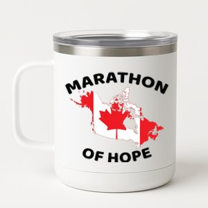 Marathon Of Hope Canada Flag Canadian Maple Leaf 12 oz Stainless Steel Tumbler Cup