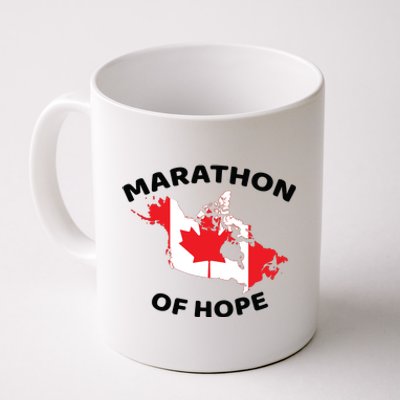 Marathon Of Hope Canada Flag Canadian Maple Leaf Coffee Mug