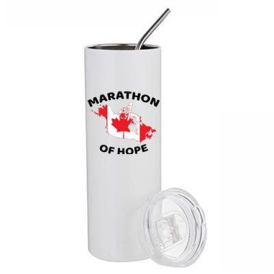 Marathon Of Hope Canada Flag Canadian Maple Leaf Stainless Steel Tumbler