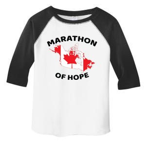 Marathon Of Hope Canada Flag Canadian Maple Leaf Toddler Fine Jersey T-Shirt