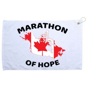 Marathon Of Hope Canada Flag Canadian Maple Leaf Grommeted Golf Towel