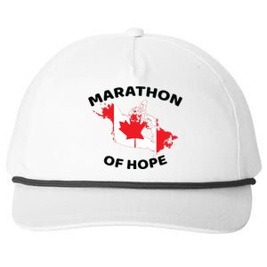 Marathon Of Hope Canada Flag Canadian Maple Leaf Snapback Five-Panel Rope Hat